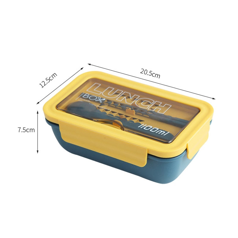 All-In-One Compartment Lunch Box, Microwave-Safe