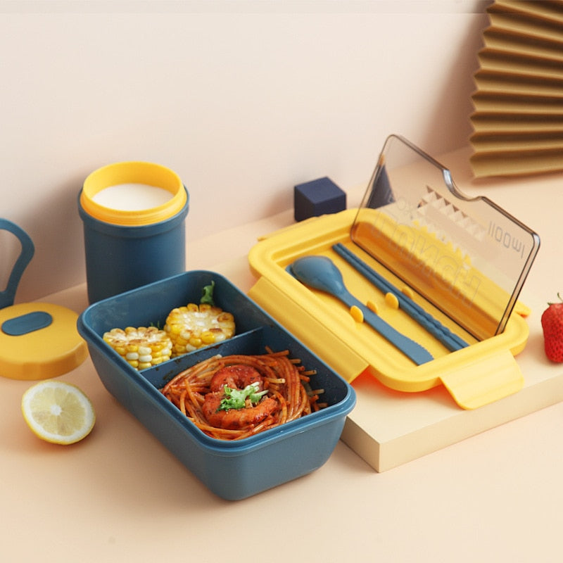 All-In-One Compartment Lunch Box, Microwave-Safe