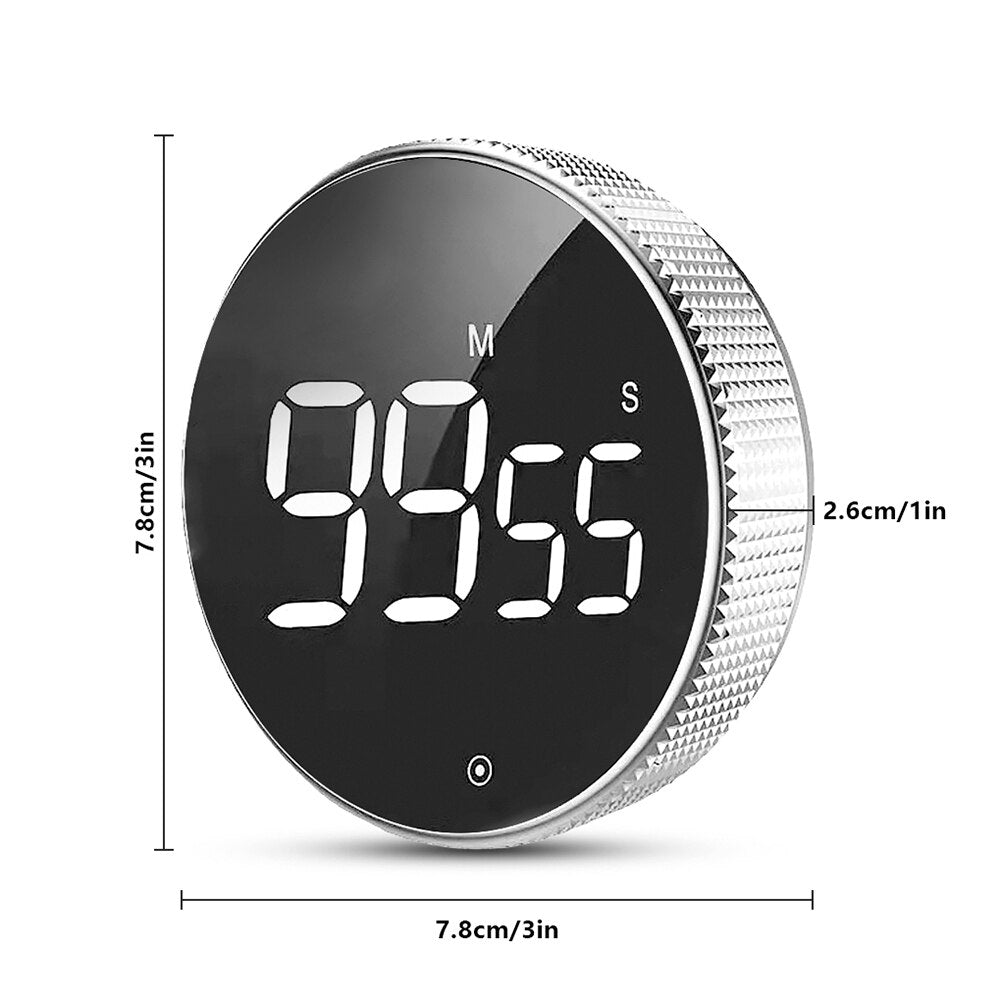 OQIMAX Magnetic Digital Kitchen Timer, Large LED Screen Timer with